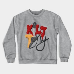 Kill Tony Ill Illustration With Custom Letters & Mic Crewneck Sweatshirt